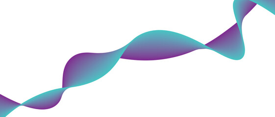 Abstract gradient element with lines and waves isolated on white background. Vector illustration of background.	