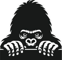 Gorilla vector silhouette