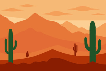 desert cactus in the desert