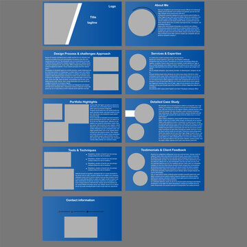business presentation design template set