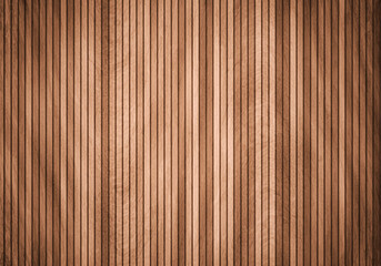 Detail of a wooden wall with a linear relief and texture