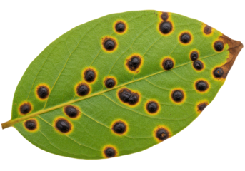 Diseased Leaf with Spots