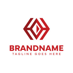 Obraz premium Letters HH Diamond Logo, symbolizing elegance, strength, and premium identity