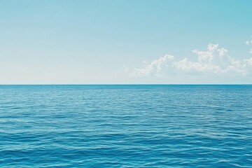 Obraz premium Calm ocean, clear sky