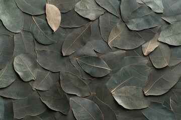 Dried leaves texture background