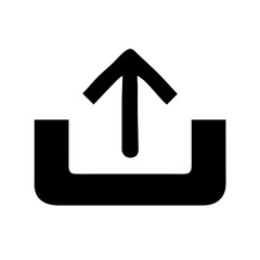 upload icon on transparent background for apps and websites