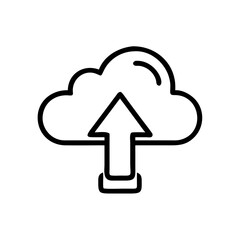 upload arrow icon on transparent background for apps and websites