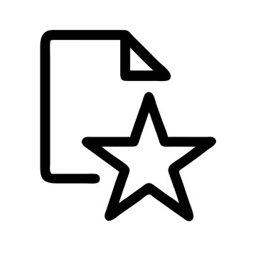 star favorite icon on transparent background for apps and websites