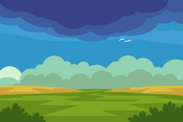 Obraz premium landscape with mountains and blue sky