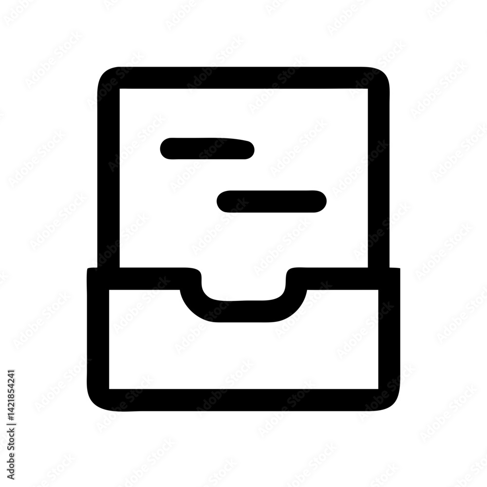 Poster archive icon on transparent background for apps and websites
