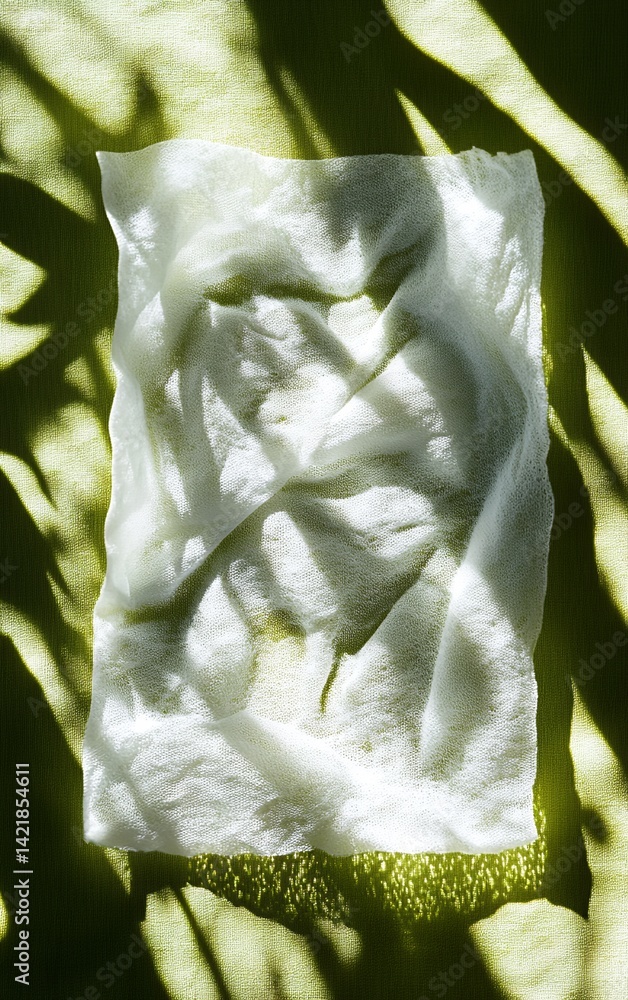 Poster close up image of textured organic material showcasing intricate patterns and vibrant colors reflect