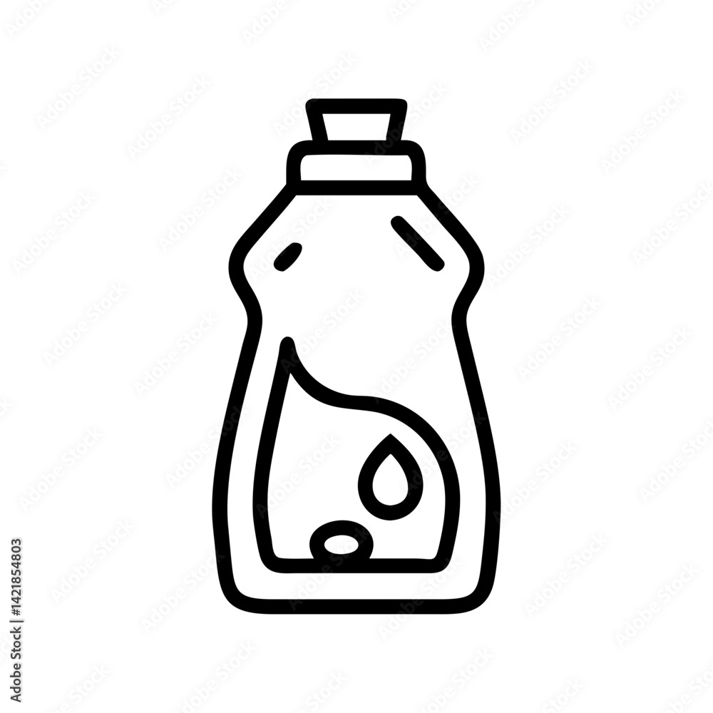 Poster detergent icon on transparent background for apps and websites