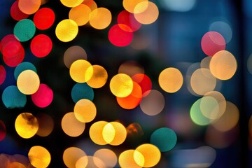 Festive bokeh lights