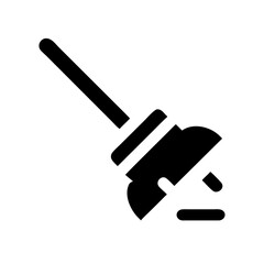 floor mop icon on transparent background for apps and websites