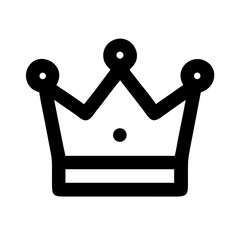 golden crown icon on transparent background for apps and websites