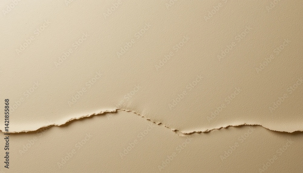 Poster tearing and revealing hidden layers of paper studio setting abstract art neutral background close-up