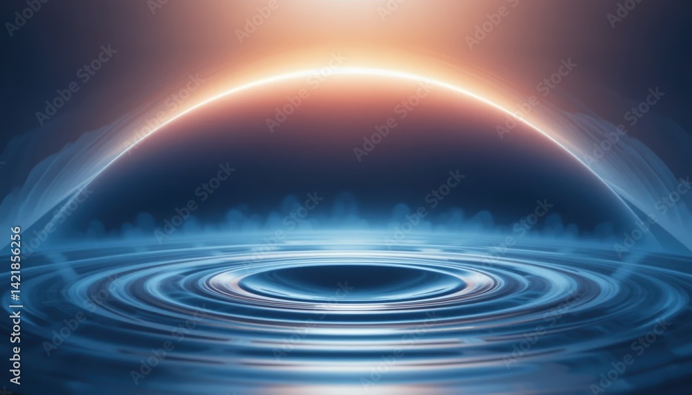Poster captivating cosmic ripples outer space digital art abstract environment distant viewpoint the mystiq