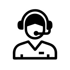 support agent icon on transparent background for apps and websites