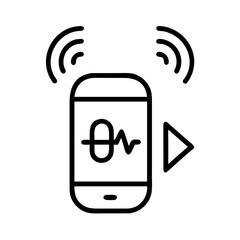 smart medication icon on transparent background for apps and websites