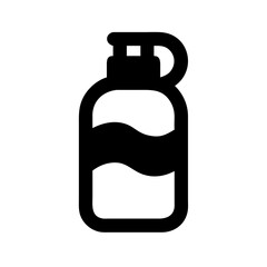 water bottle icon on transparent background for apps and websites