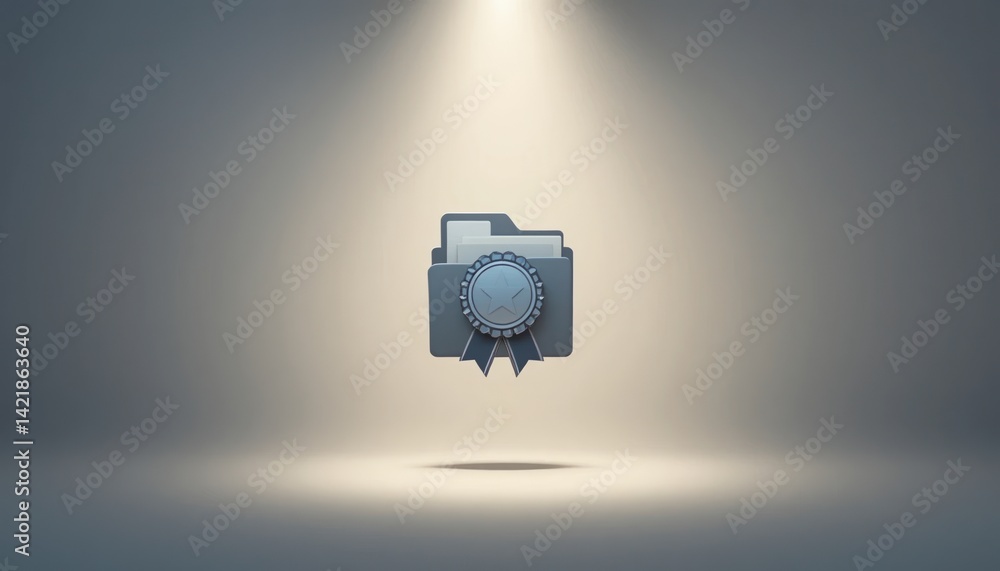 Poster showcasing digital file organization techniques virtual space infographic content minimalistic envir