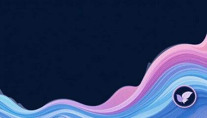 Creative wave patterns abstract design digital art colorful environment artistic viewpoint fluid concept for modern aesthetics