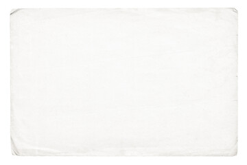 white paper texture, isolated manuscript sheet as background for notes