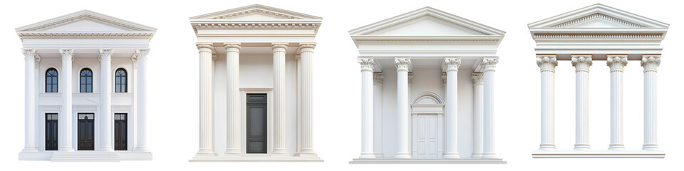 Collection of Neoclassical Architectural Structures