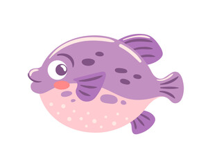 vector illustration features a captivating fugu fish, showcasing its unique shape and distinctive patterns. The vibrant colors emphasize its exotic nature, highlighting the intrigue of this delicacy.