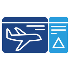 Fototapeta premium Boardingpass Icon