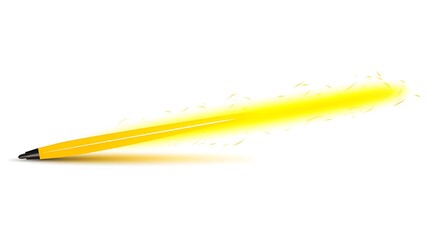 Professional Yellow Highlighter Brush Lines for Drawing and Highlighting Text