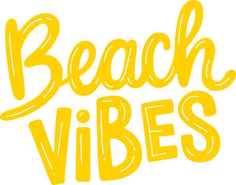 Beach Vibes Sticker.