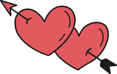 red heart with arrow