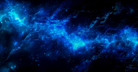 Abstract blue technology background wallpaper for desktop and mobile devices full hd resolution