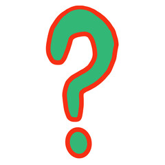 red question mark