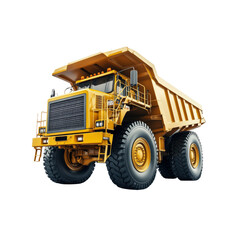 Powerful Yellow Mining Dump Truck - Heavy Duty Construction Vehicle