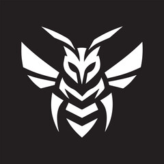 Aggressive Tribal Bee Icons – Bold Vector Set with Edgy and Fierce Style