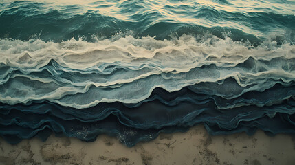 Obraz premium Beach backgrounds outdoors horizon. Fatewoven Strands. Illustration