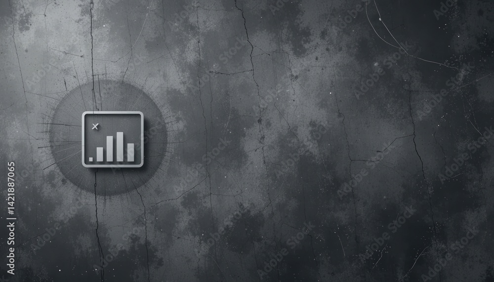 Poster analyzing data trends digital workspace infographic representation abstract design eye-level perspec