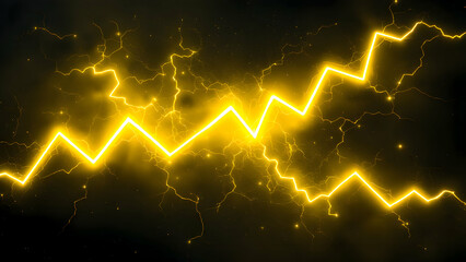 Golden Electric Sparks: Jagged Lightning on Dark Background.
Luminous Gold Lightning: Powerful Energy Display.
Dramatic Golden Sparks: Vibrant Electric Energy.
