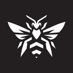 Aggressive Tribal Bee Icons – Bold Vector Set with Edgy and Fierce Style