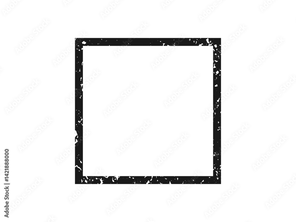 Poster grunge border in square form