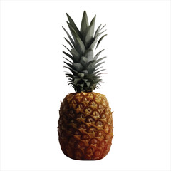 Fototapeta premium Pineapple Silhouette Icon | Tropical Summer Fruit Vector Illustration