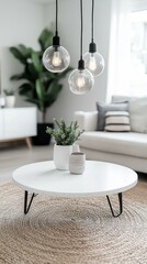 Modern Minimalist Living Room Coffee Table Decor