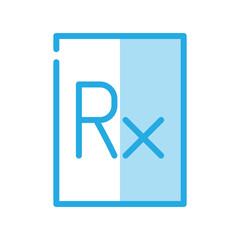 Rx icon design template