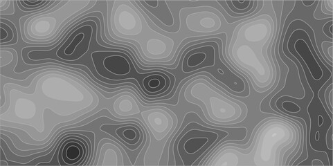 Topographic canyon geometric map relief texture with curved layers and shadow. abstract White background with a beautiful pattern, Topographic contour lines vector map seamless pattern vector.