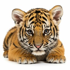 Fototapeta premium Adorable Striped Tiger Cub