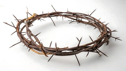 Fototapeta premium Crown of thorns isolated on white background