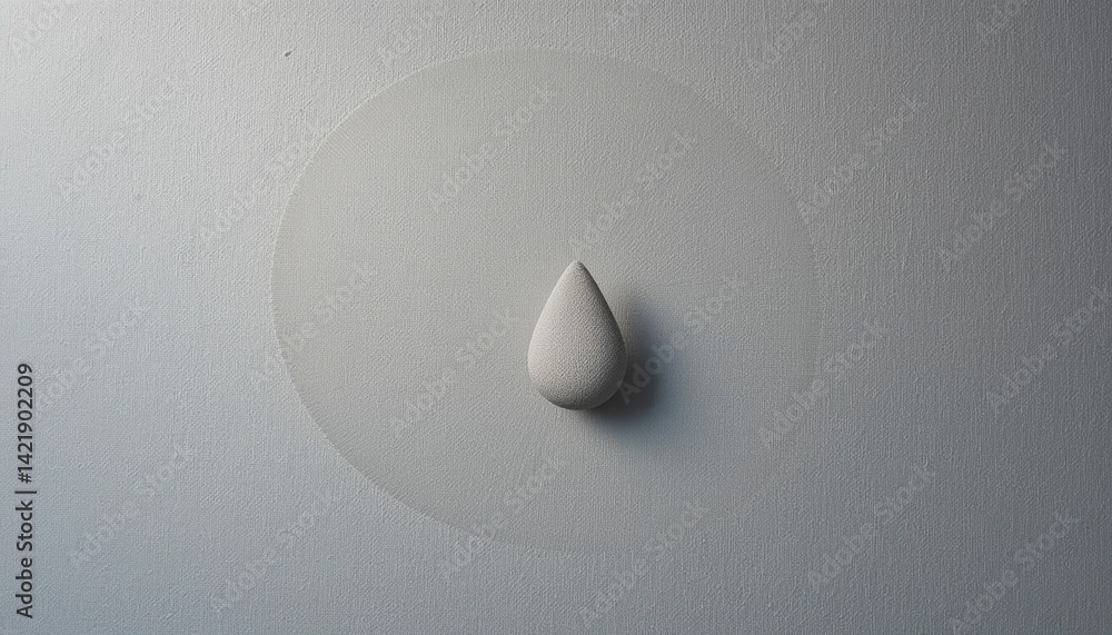 Poster creating a minimalist clay sculpture with natural light studio setting art content calm environment 