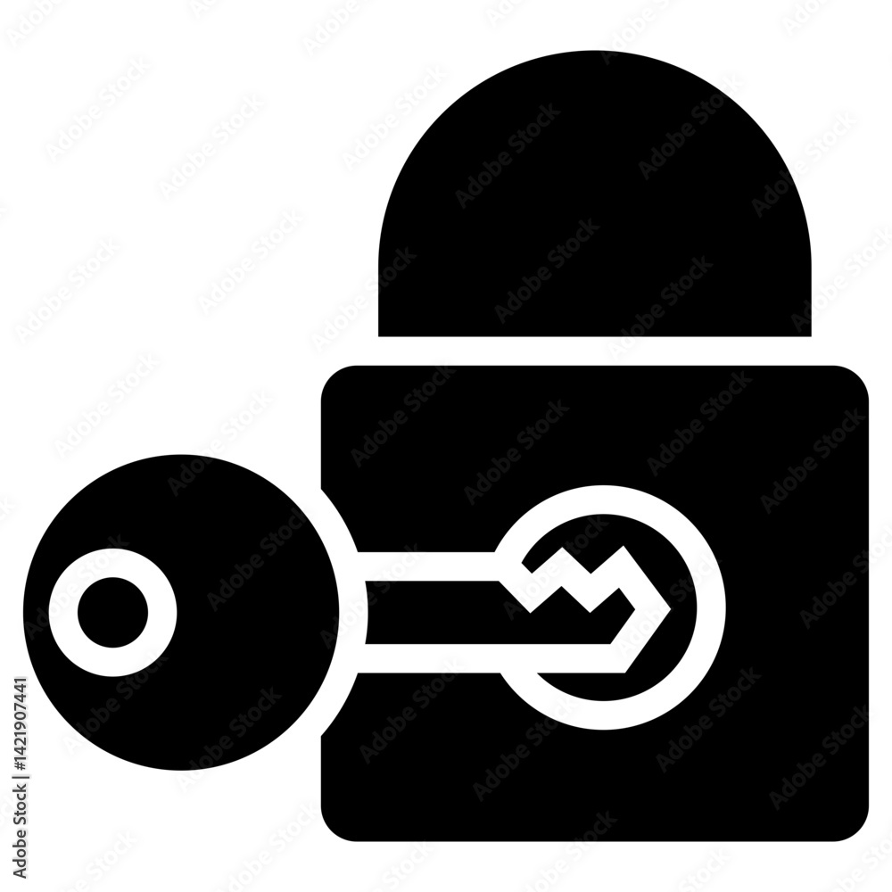 Poster encryption vector icon